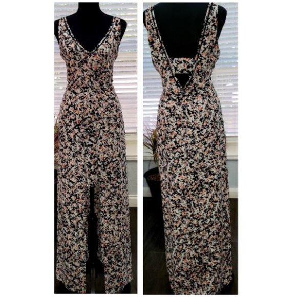 SZ 6 NWT WHBM Floral Hi Lo Maxi Dress $150 - Picture 2 of 4